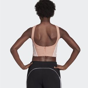 Adidas Sportswear Cropped Zip Back Tank